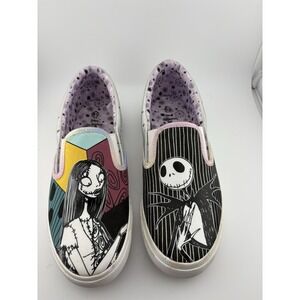 Nightmare before Christmas Canvas Slip on Women's Shoes Size 6.5